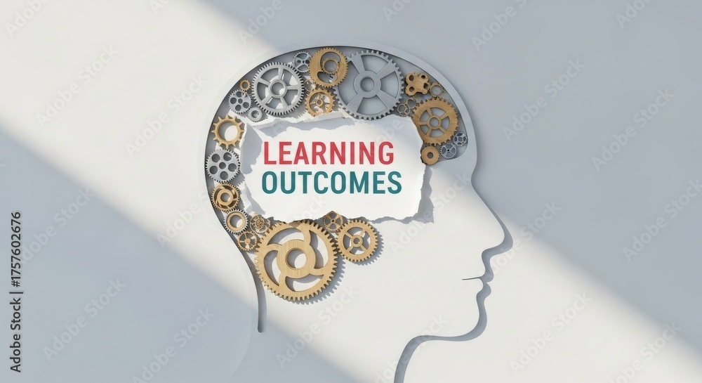 © Md - Learning Outcomes Gears Inside Head Concept Knowledge and Education © Md - Learning Outcomes Gears Inside Head Concept Knowledge and Education