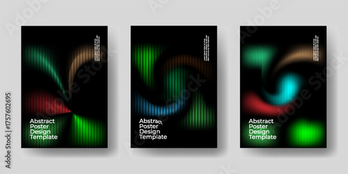 Soft Blue Glass Texture Poster — Abstract Frosted Transparency with Vertical Ripple Distortion and Reeded Blur Aesthetic