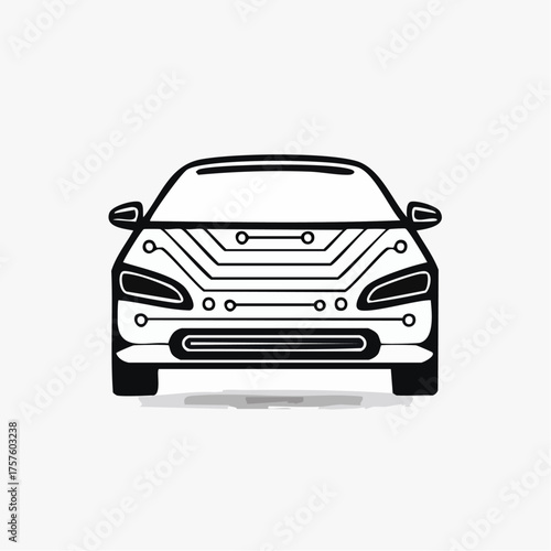 Vector illustration icon design of a fast luxury sport car model, an automotive vehicle for transportation and drive