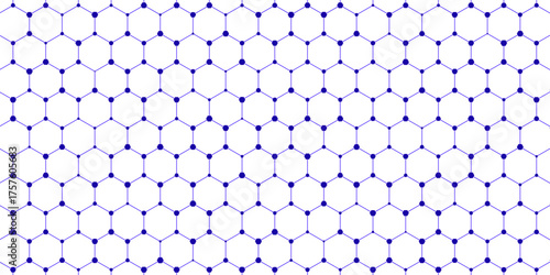 Graphene is a crystalline allotrope of carbon with 2-dimensional properties. 3d illustration of graphene molecular structure in blue