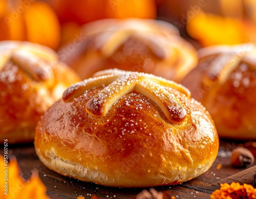 traditional Mexican pan de muerto