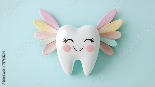 Cartoon tooth character art high resolution picture