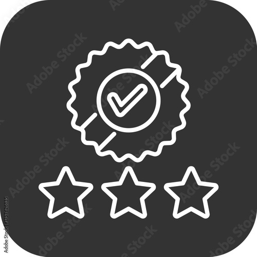 Approved process icon featuring gear symbol and checkmark representing success icon Work efficiency icon set. A minimalist vector icon set featuring gear tick symbols, perfect for technology and 