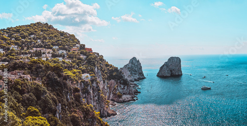 Faraglioni Rocks in Capri Island - Italy