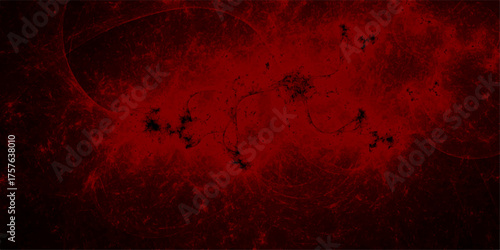 Dark seamless pattern red background marble wall texture for design.A dark red background bursts with the hot, burning texture of a flame and an inferno of light.Scary red wall. Rustic grunge textured