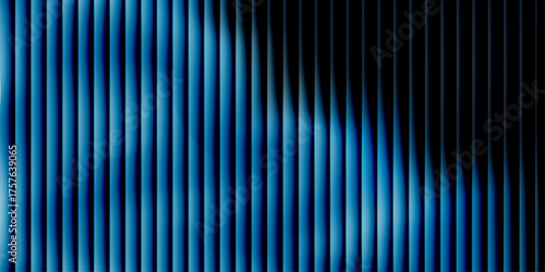 glass texture design with vertical ribbed line. minimal and texture design, futuristic distortion, glow and distorted glassy effect, vector illustration 3