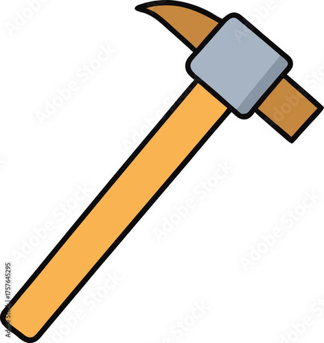 hammer on white background