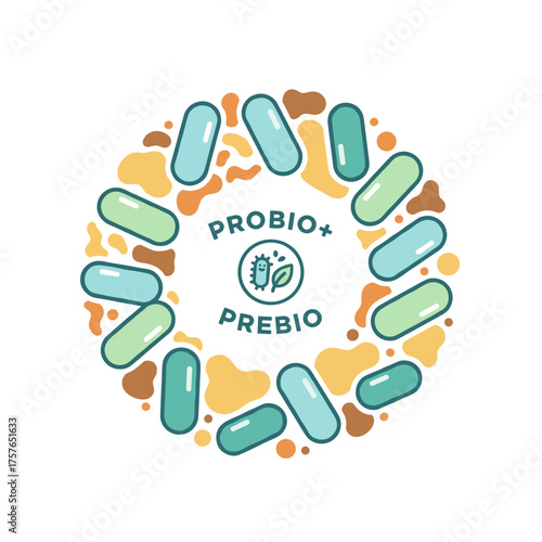 Designing a probiotic bacterial vector that incorporates Lactobacillus probiotic bacteria and prebiotic healthy nutrition ingredients