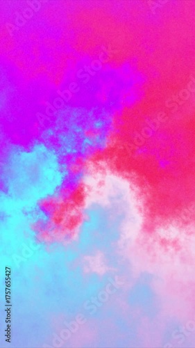 Bright Pink and Cyan Abstract Cloud Background blue