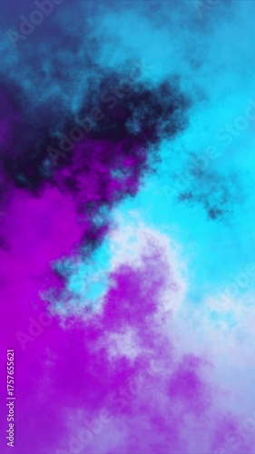 Abstract Magenta and Cyan Cloud Texture Background