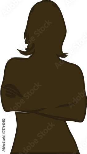 woman silhouette icon vector