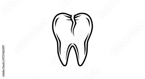 Broken wisdom tooth 