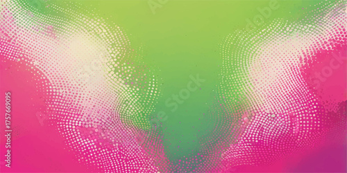 Abstract colorful wave pattern and grunge texture design for a technology backdrop illustration in rainbow colors