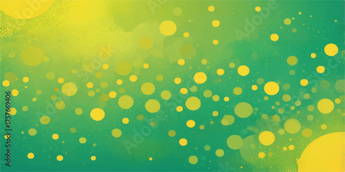 Colorful seamless vector pattern of abstract water drops, light green dew, and fresh clean bubbles on a liquid background
