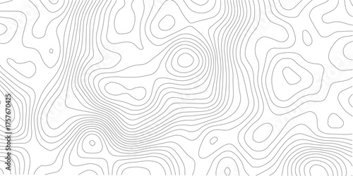Topographic map background. Geographic line map with elevation assignments. Contour background geographic grid.