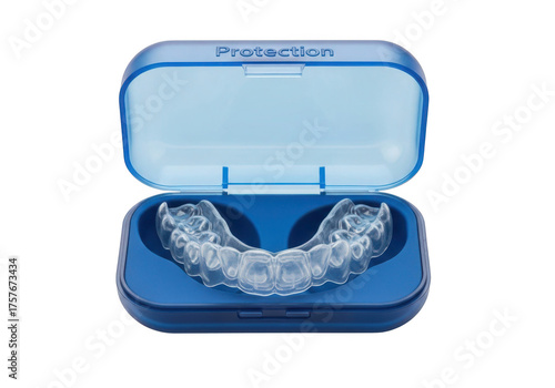 Futuristic dental mouthguard and charging case for advanced oral health technology