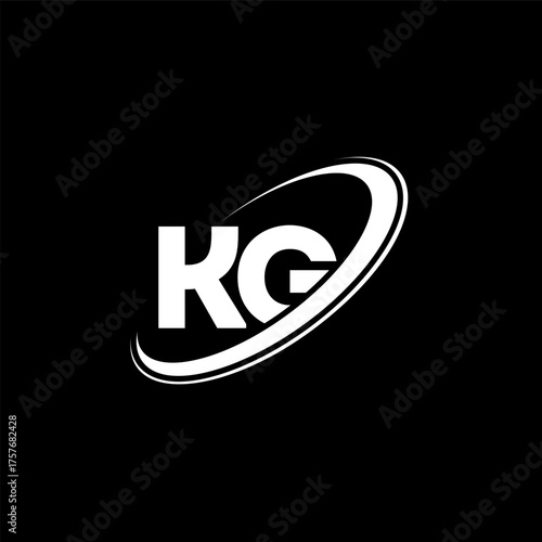 KG K G letter logo design. Initial letter KG linked circle uppercase monogram logo red and blue. KG logo, K G design. kg, k g