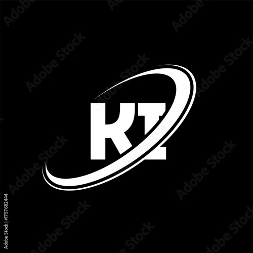 KI K I letter logo design. Initial letter KI linked circle uppercase monogram logo red and blue. KI logo, K I design. ki, k i