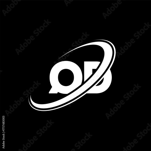QD Q D letter logo design. Initial letter QD linked circle uppercase monogram logo red and blue. QD logo, Q D design. qd, q d