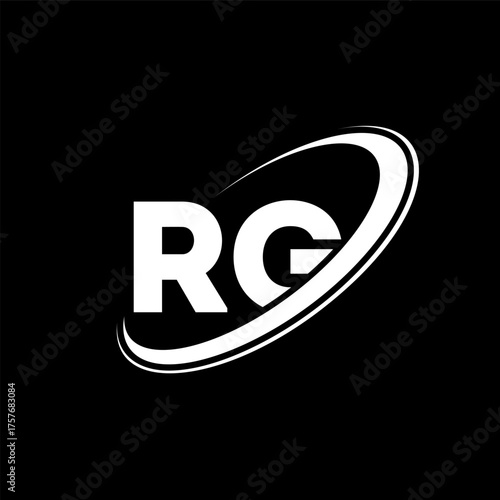 RG R G letter logo design. Initial letter RG linked circle uppercase monogram logo red and blue. RG logo, R G design. rg, r g