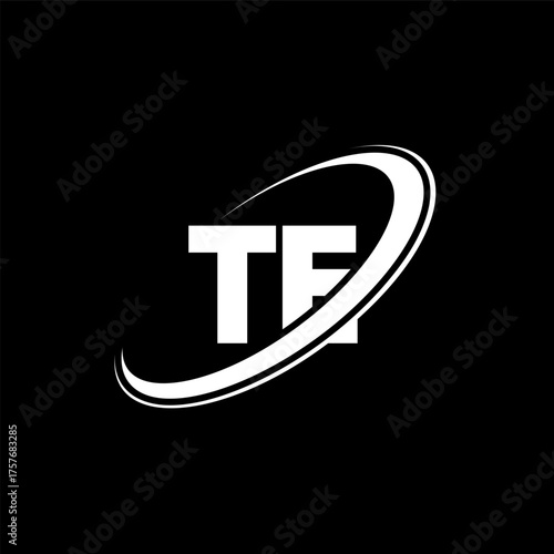 TE T E letter logo design. Initial letter TE linked circle uppercase monogram logo red and blue. TE logo, T E design. te, t e
