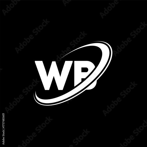 WB W B letter logo design. Initial letter WB linked circle uppercase monogram logo red and blue. WB logo, W B design. wb, w b