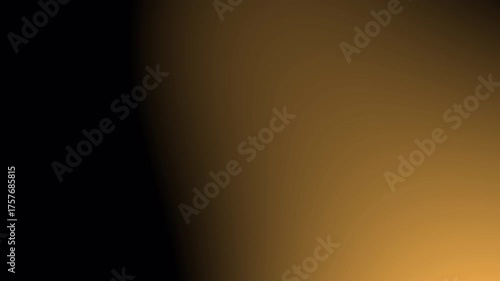 Dynamic Amber Light Leak Overlay, Swiping Lens Flare Effect, and Black Gradient Motion Background