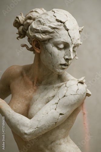 Marble Dream Portrait — Living Sculpture Fusion