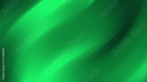 Luminous green gradient animation with moving light rays and soft shadows. Perfect for modern visual projects, tech themes, and digital presentations.