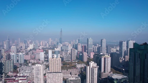 Wallpaper Mural Aerial photography of Hangzhou city skyline Torontodigital.ca