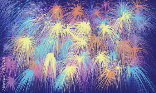 Abstract hand drawn colorful pastel watercolor background