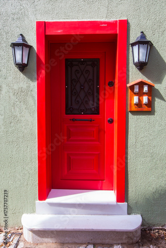 Colorful decorative doors o...