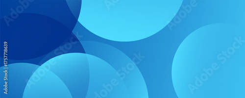Abstract Blue fluid gradient Geometric banner design background.