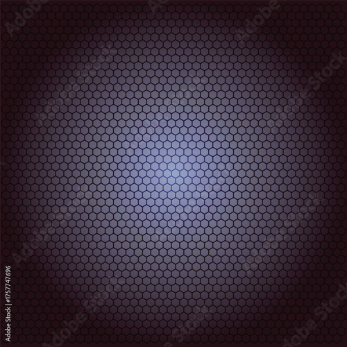 Hexagonal Grid Background with Gradient pattern texture abstract geometric cell honeycomb structure design illustration dark modern