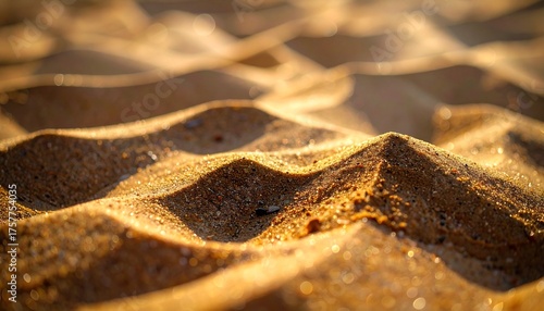 Macro photo of sand waves, dunes, desert, zoom, close up