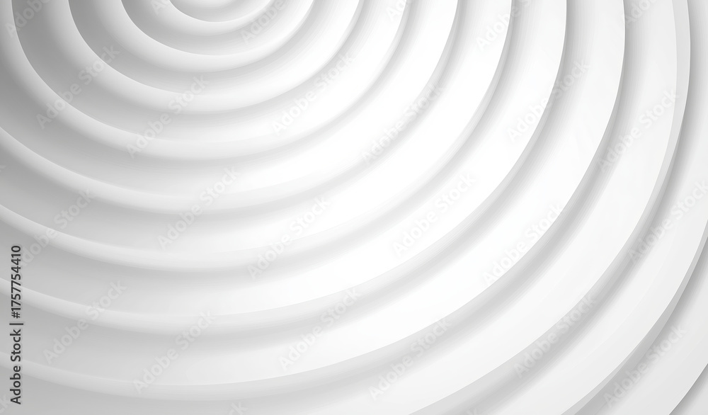 Obraz premium Intricate concentric circles create a dynamic texture in a minimalist setting with soft shadows and highlights enhancing depth