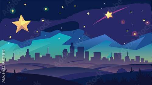 A dazzling display of stars in the dark night sky unobstructed by any city lights and illuminating the expansive prairie below.