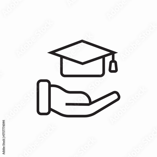education insurance icon sign vector