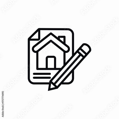 house construction design icon sign vector