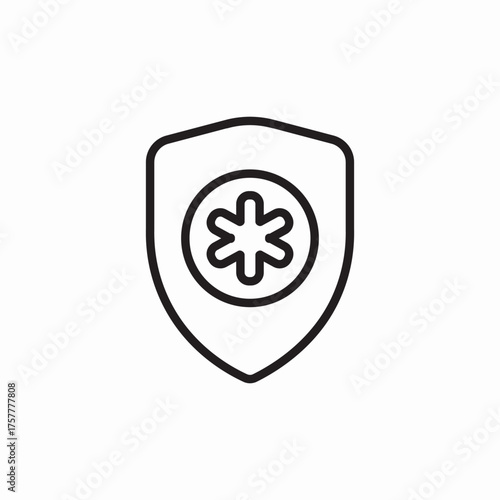 medicine protection icon sign vector