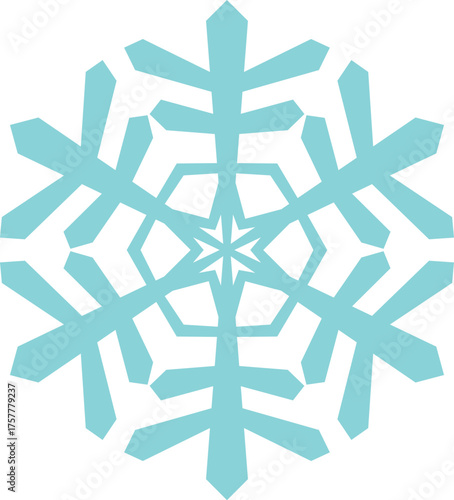 Geometric snowflake illustration 
