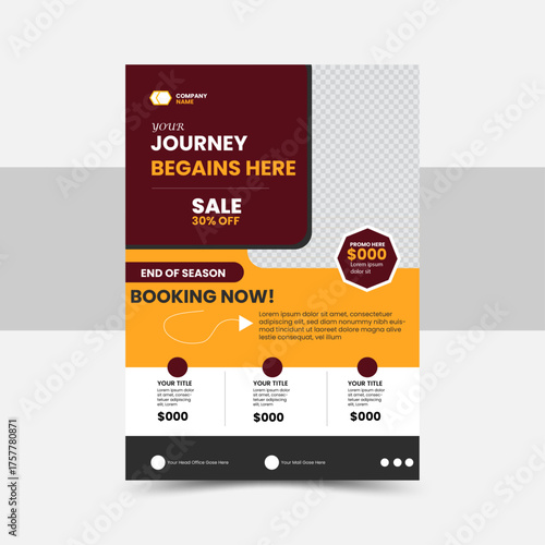  
Creative Travel Flyer Template Layout
Travel Package Poster or Vacation Deals