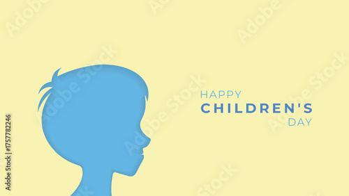 Simple Children's Day Design Illustrations