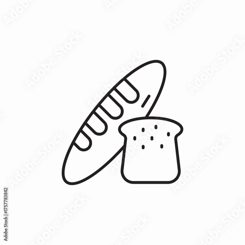 breads bakery icon sign vector