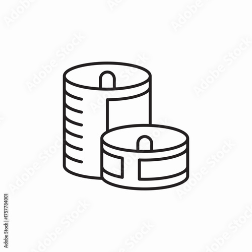 canned food icon sign vector