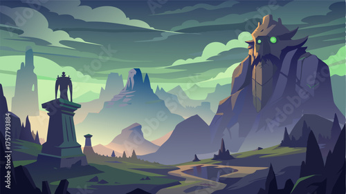 A hauntingly beautiful landscape with the rocky highlands looming like ancient guardians over the surrounding landscape.