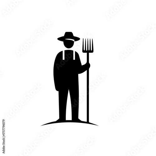 Farmer with Pitchfork