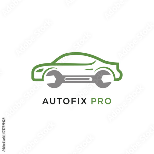 auto repair mechanic vehicle  wrench green service car 