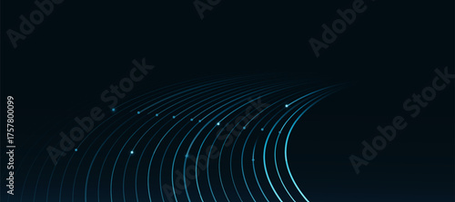 Technology digital data flow background, modern tech banner, corporate business concept, hi-tech abstract background for presentation business or tech event poster EPS 10