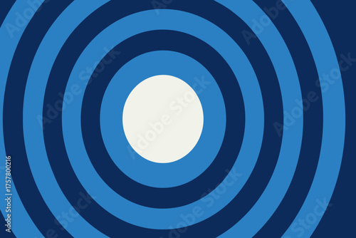 Circular blue patterns with white center in modern style  